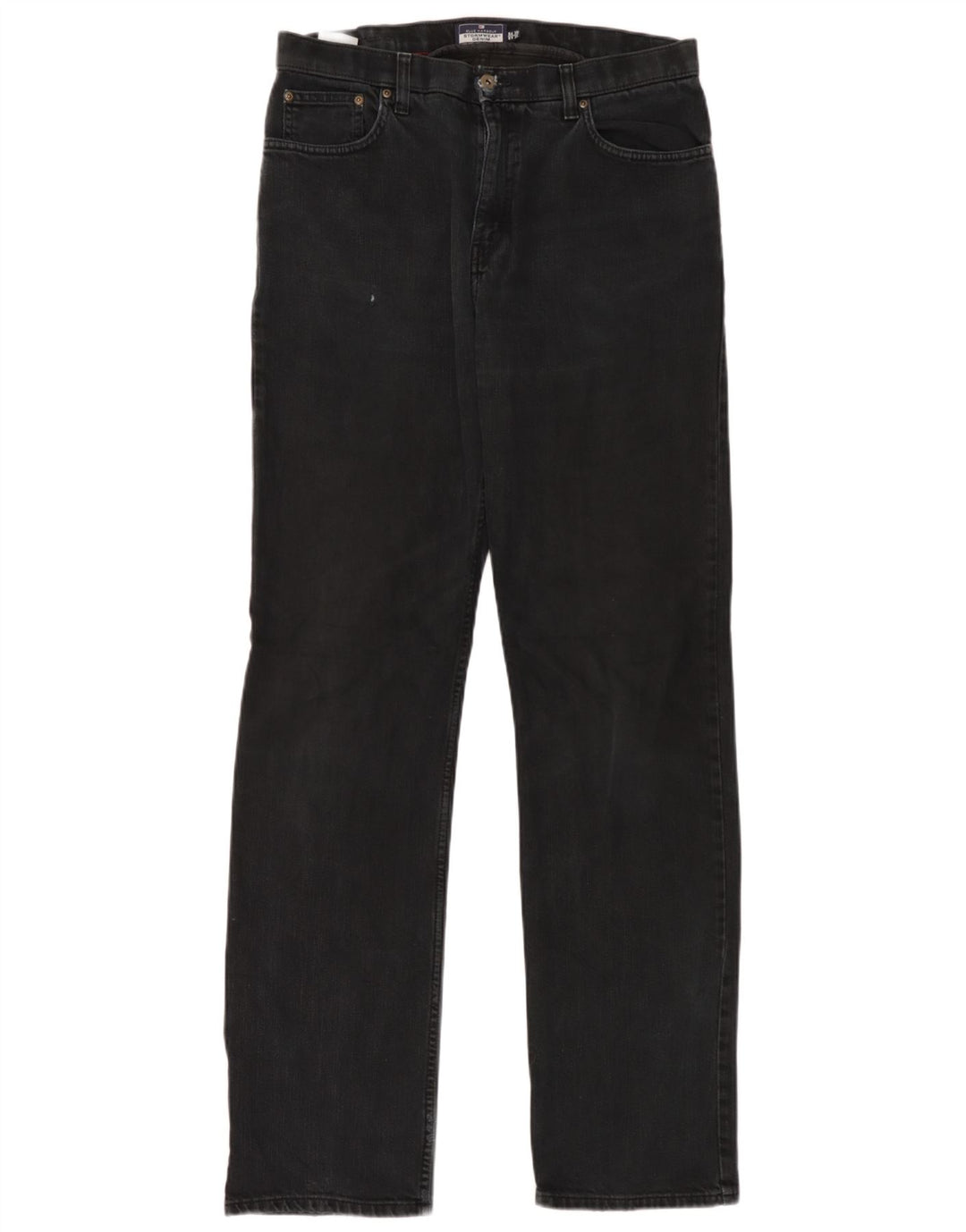 Jeans dritti Marks & Spencer da uomo blu Harbour W34 L35 cotone nero