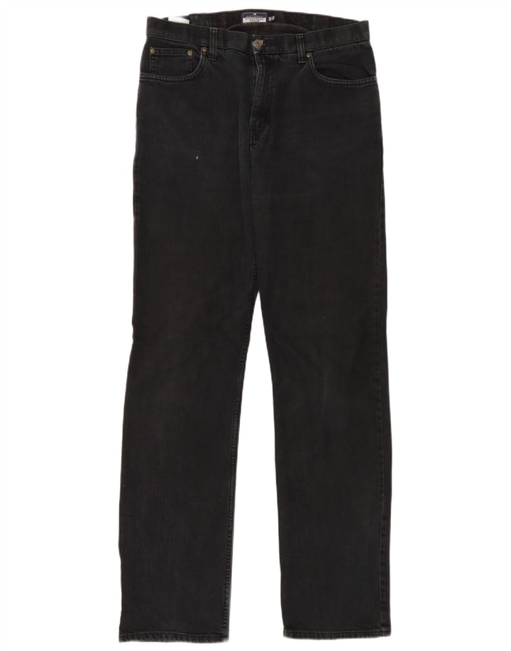 Jeans dritti Marks & Spencer da uomo blu Harbour W34 L35 cotone nero