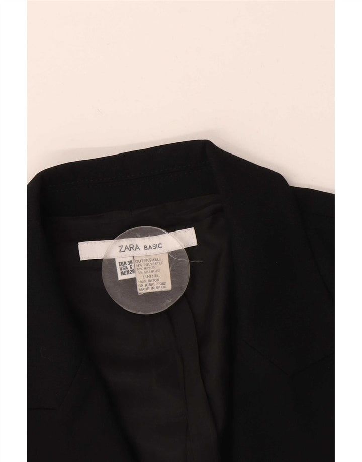 Giacca blazer a 1 bottone da donna Zara EU 38 piccola poliestere nero