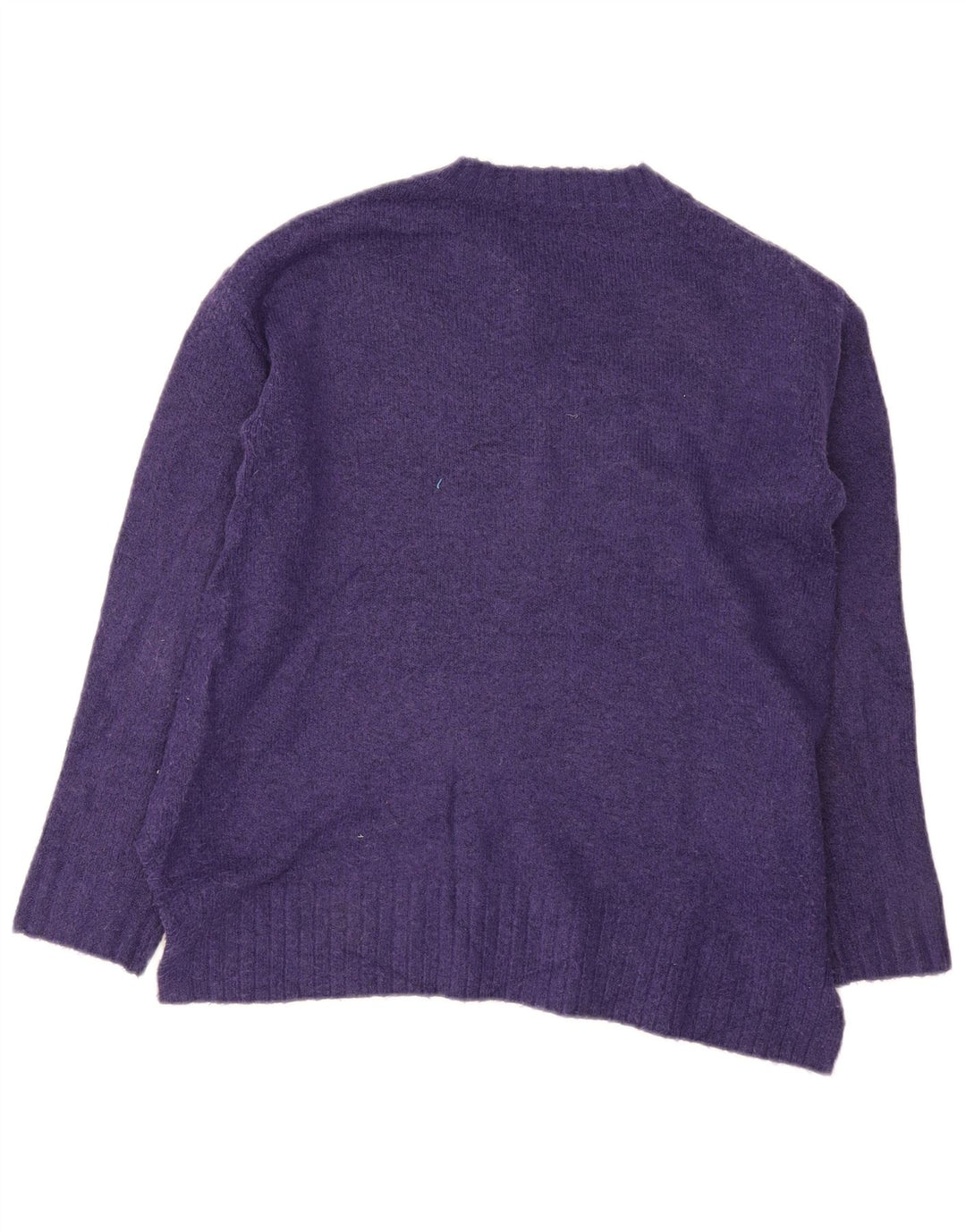 Maglione maglione girocollo da donna Marks & Spencer UK 10 piccolo viola