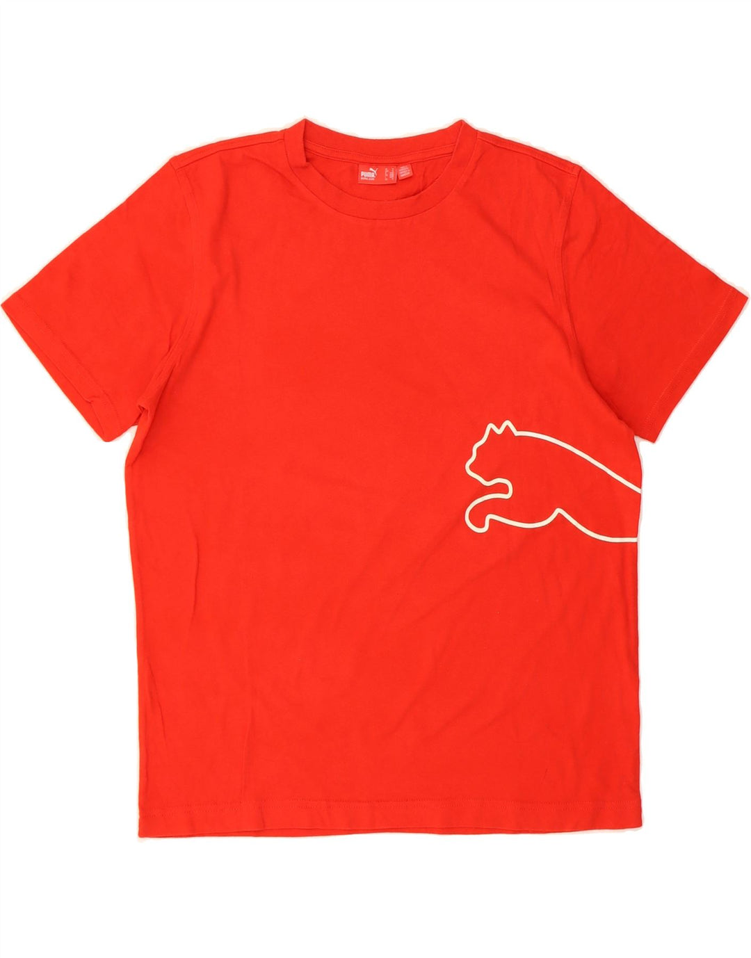 PUMA Mens Graphic T-Shirt Top Medium Red Vintage Puma and Second-Hand Puma from Messina Hembry 