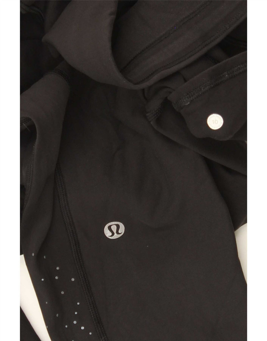 Leggings corti da donna Lululemon US 10 grandi neri maculati