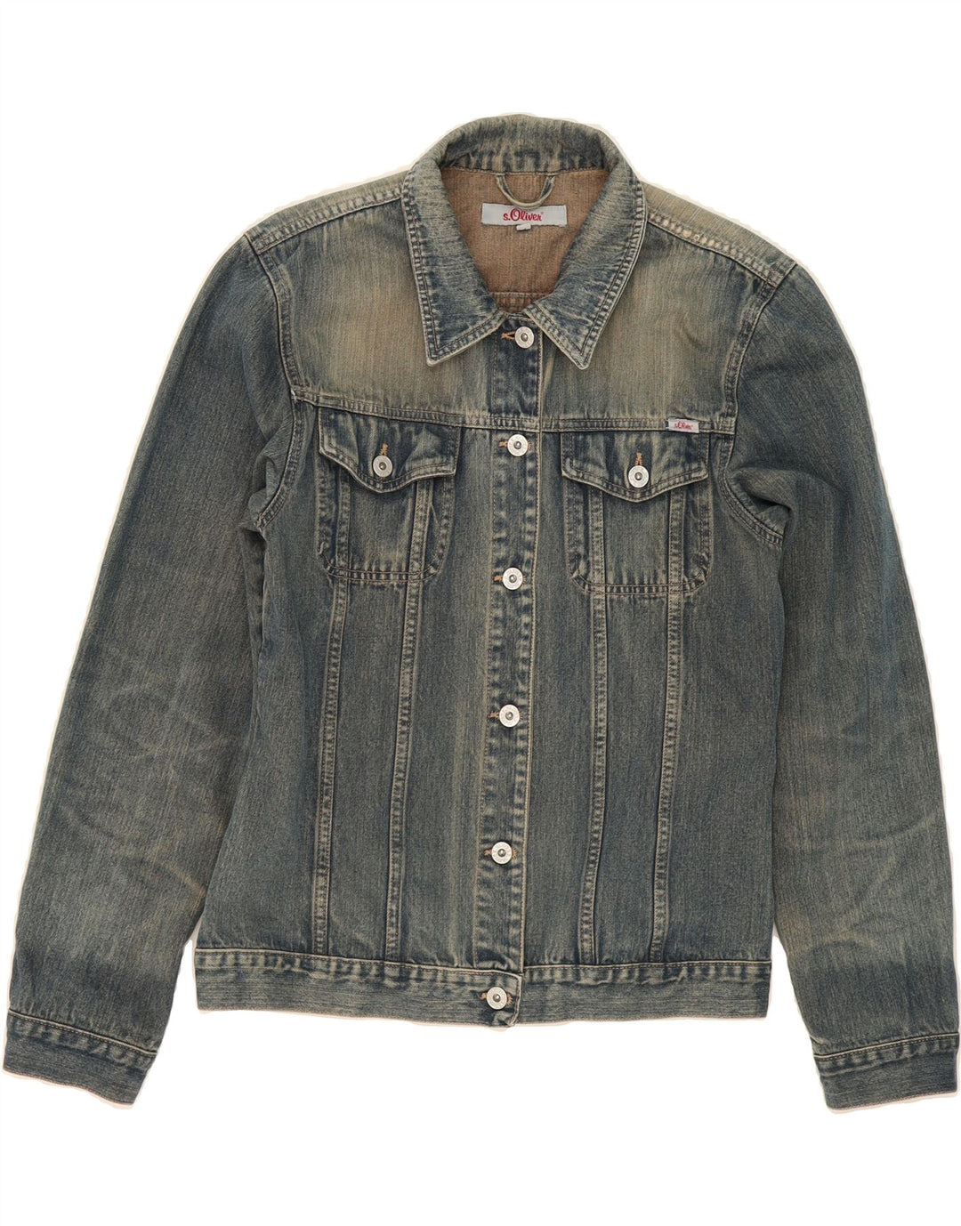 S.OLIVER Womens Denim Jacket UK 18 XL Blue Cotton Vintage S.Oliver and Second-Hand S.Oliver from Messina Hembry 