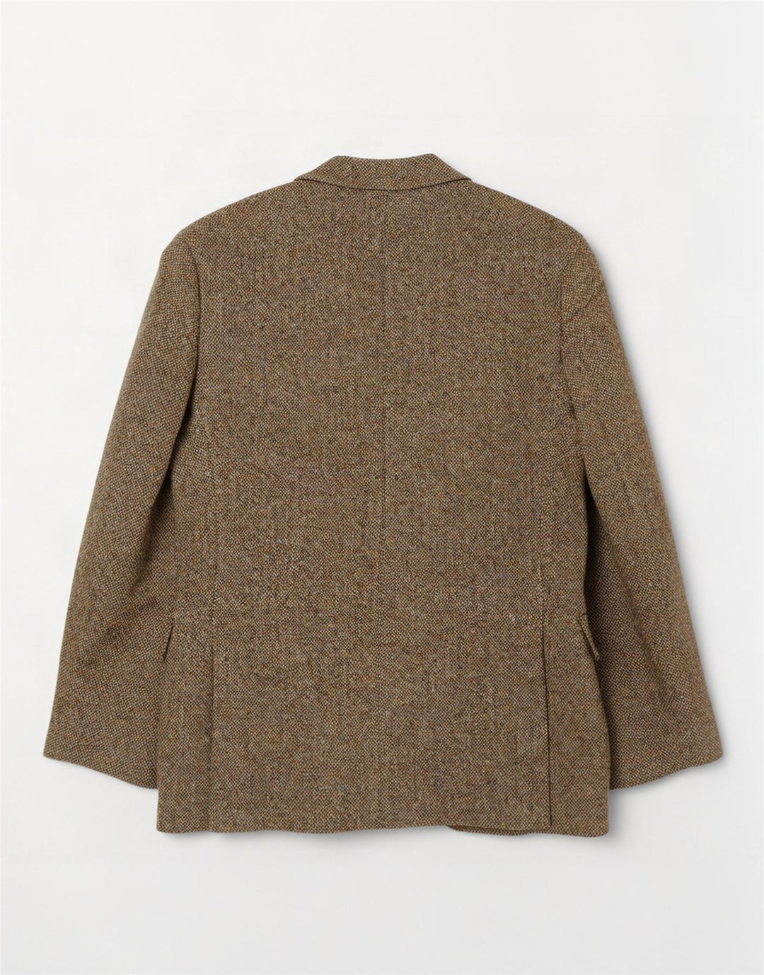 Giacca blazer a 2 bottoni da uomo Harris Tweed UK 36 piccola lana kaki