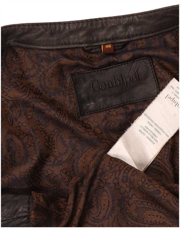 Giacca Pelle Donna Conbipel Crop IT 46 Large Pelle Nera