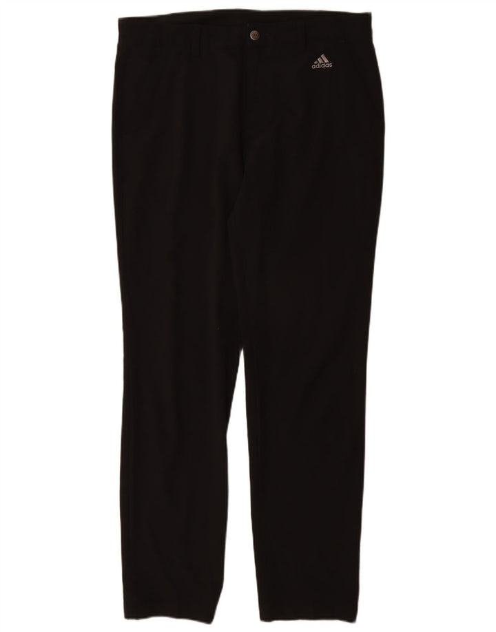 Pantaloni chino slim da donna Adidas W32 L32 poliestere nero