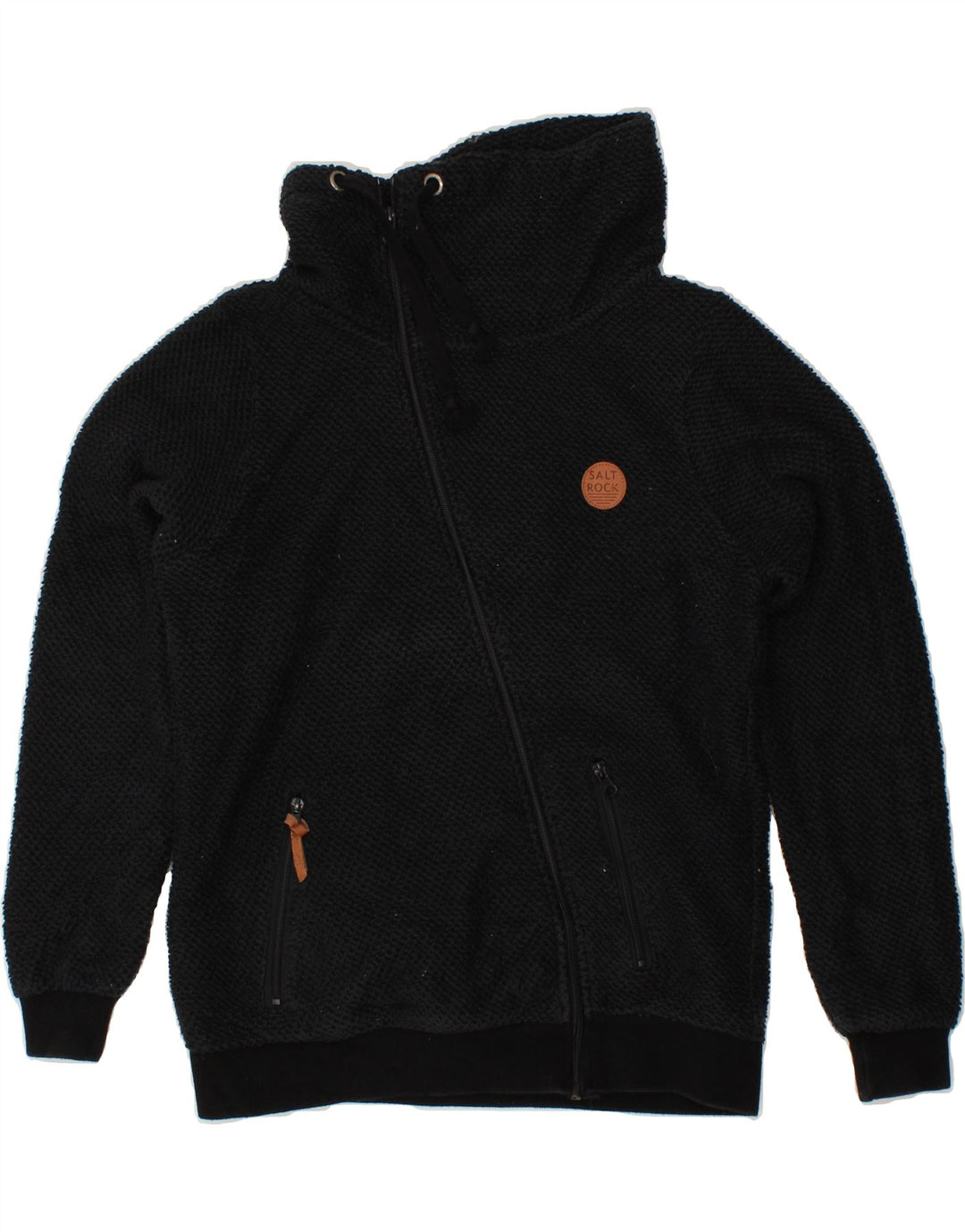 SALTROCK Womens Tracksuit Top Jacket UK 8 Small Black Cotton Vintage Saltrock and Second-Hand Saltrock from Messina Hembry 