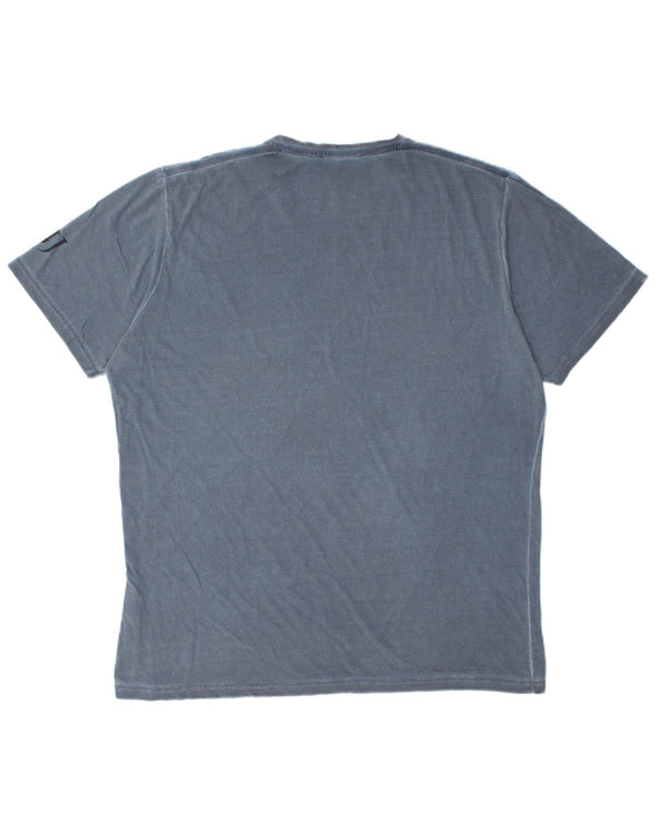 T-shirt Uomo Trussardi Jeans Top 2XL Cotone Blu