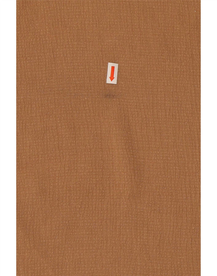 Camicetta oversize senza maniche corta da donna Zara UK 10 piccola Beige