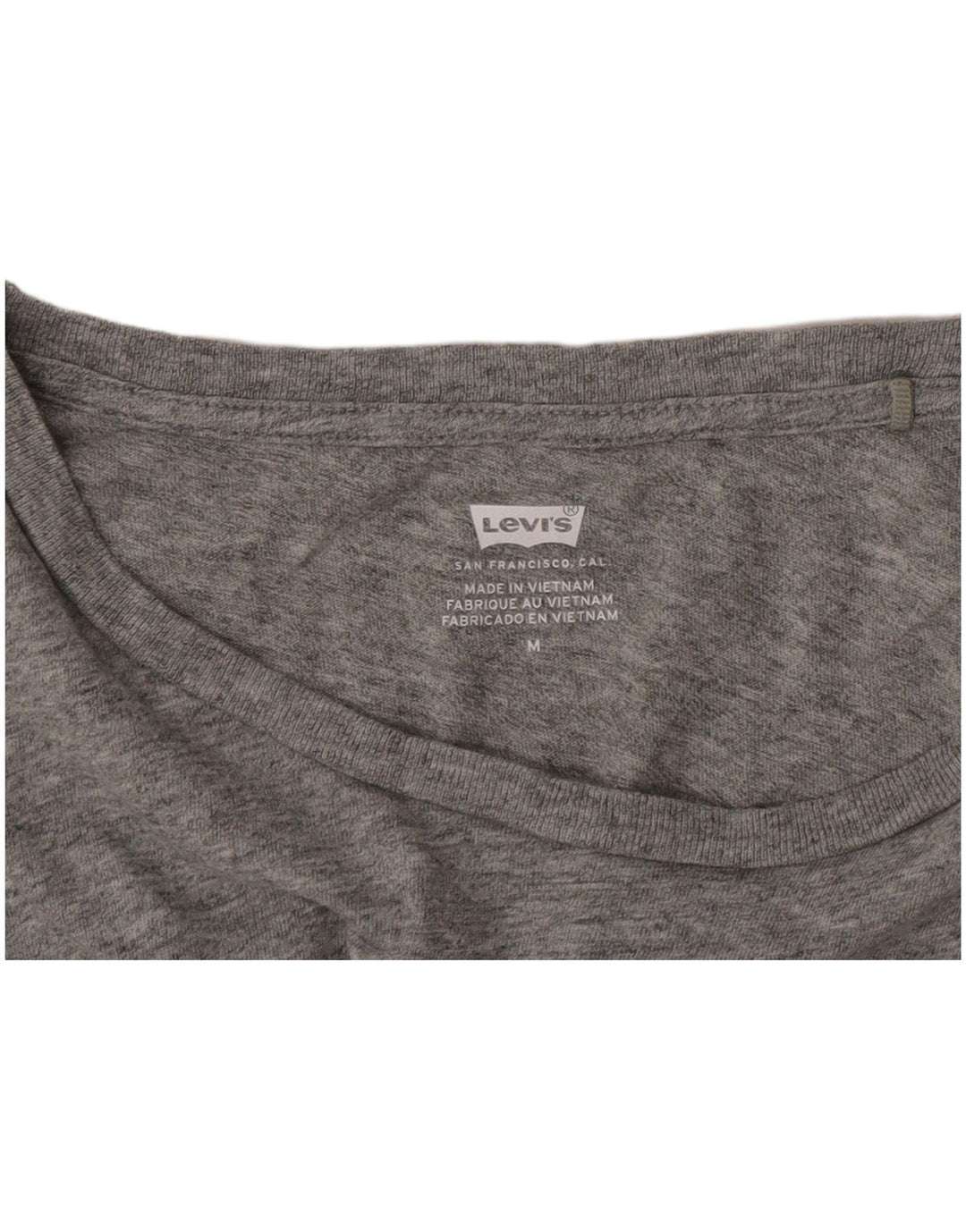 T-shirt grafica da donna Levi's Top UK 14 Grigio medio chiazzato