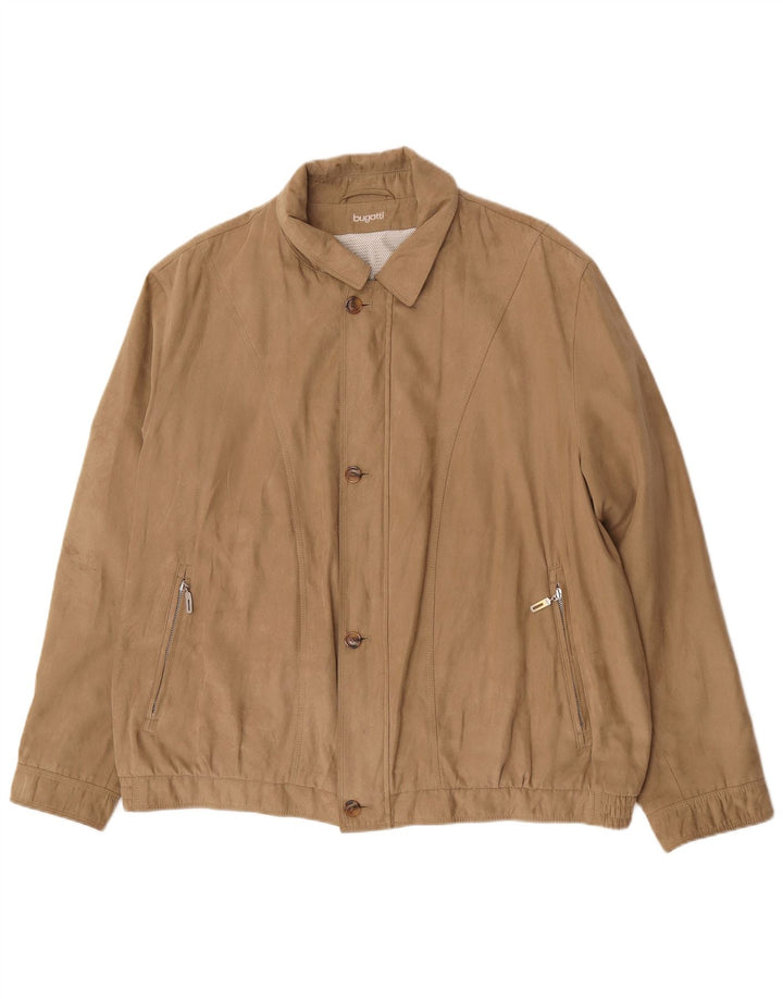 Giubbotto bomber da uomo Bugatti EU 62 6XL Poliestere marrone