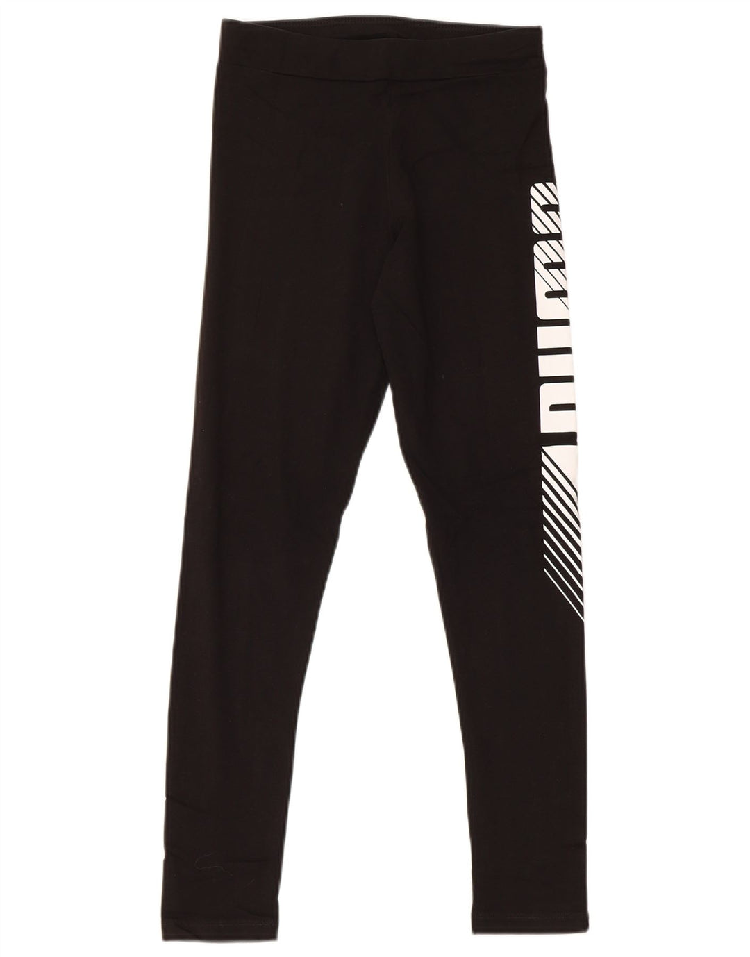 Leggings grafici PUMA per ragazze 11-12 anni in cotone nero