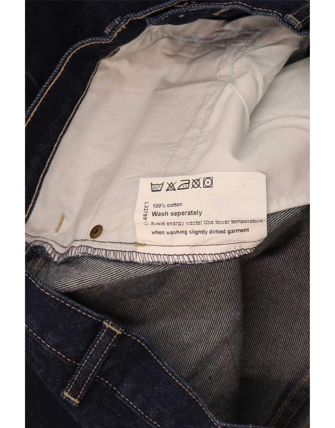 Jeans dritti da uomo Blaklader W34 L32 cotone blu navy