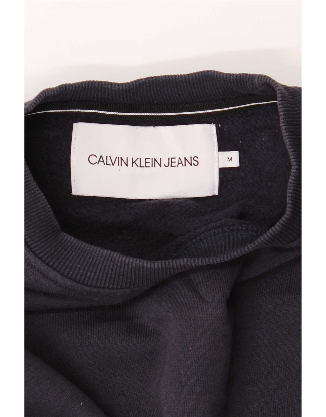Calvin Klein Jeans Uomo Felpa Maglione Medio Blu Navy Cotone