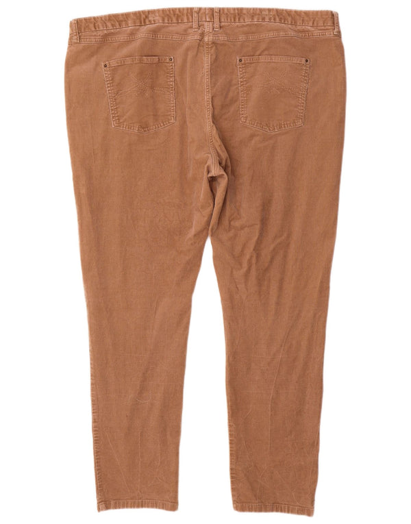 Marks & Spencer Womens Jegging Corduroy Trousers UK 24 4XL W48 L30 Brown