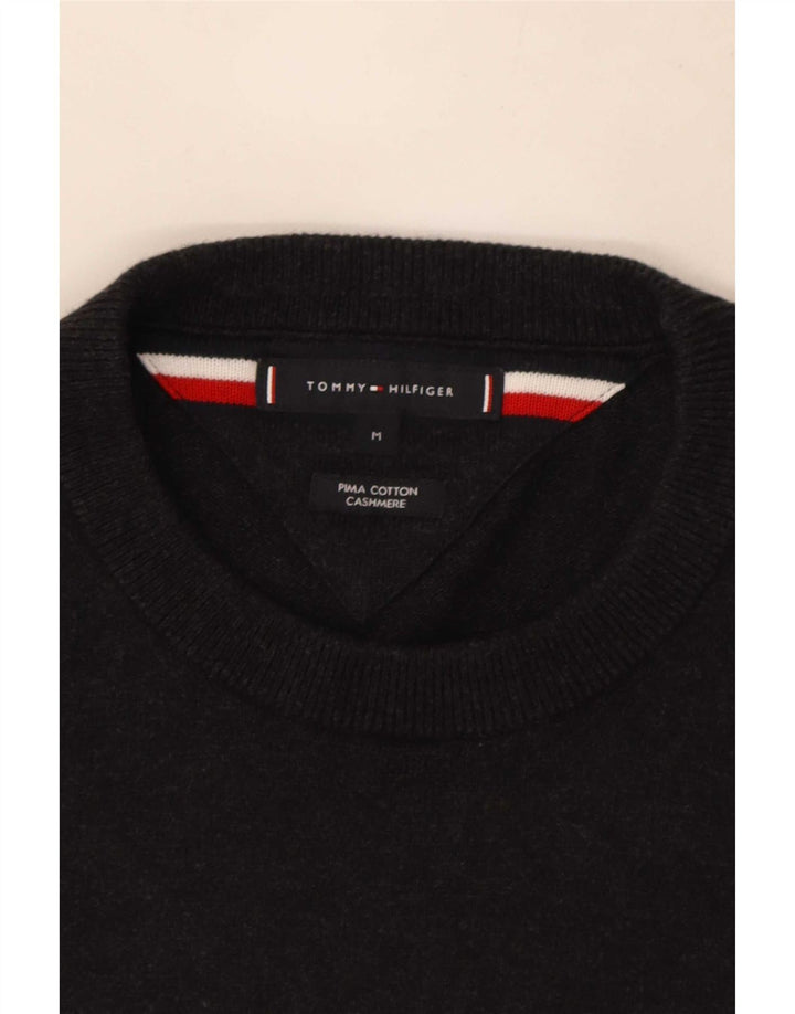 Maglione maglione girocollo da uomo Tommy Hilfiger cotone grigio medio