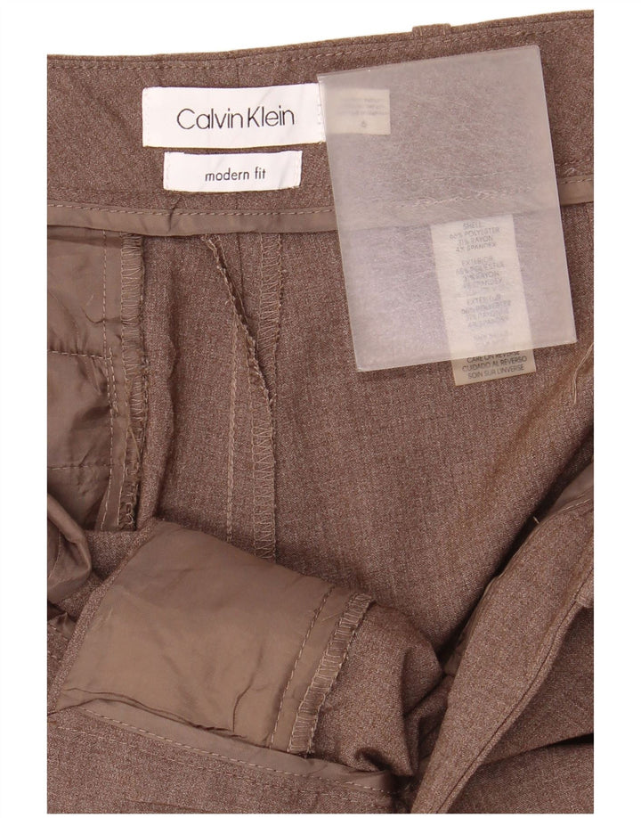 Pantaloni casual Bootcut da donna Calvin Klein US 6 Medium W32 L32 Marrone