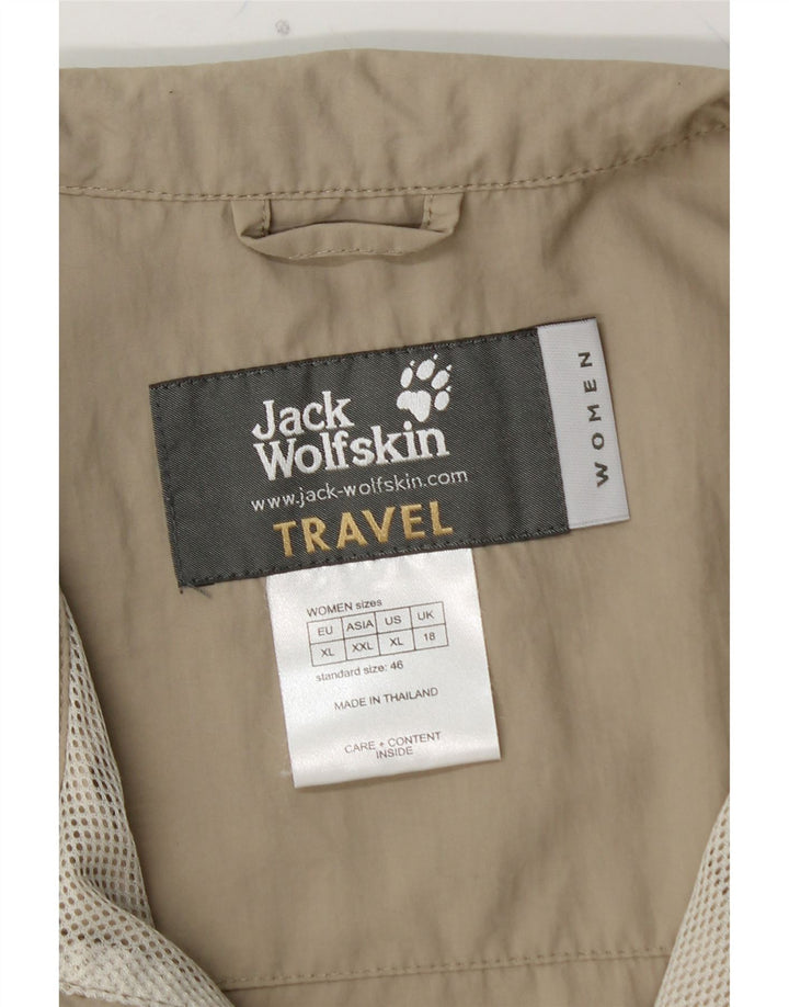 JACK WOLFSKIN Gilet da donna UK 18 XL Beige Poliammide