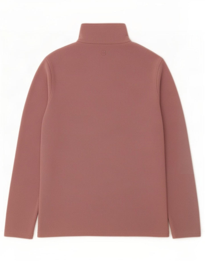 Mountain Warehouse Maglione in pile da uomo con collo con zip piccolo poliestere rosa