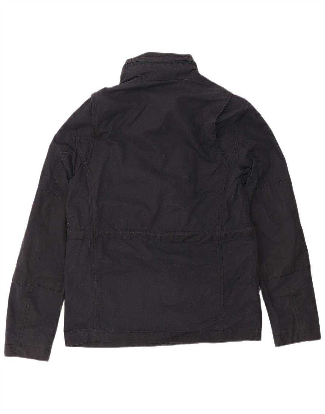 Giacca a vento con cappuccio da uomo FRED PERRY UK 36 piccola in cotone blu navy