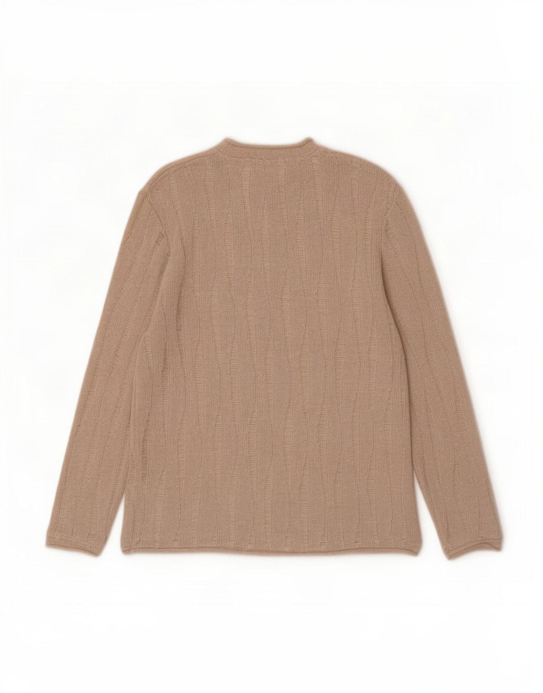 Maglione a collo alto da uomo Zara in poliestere chiazzato beige medio
