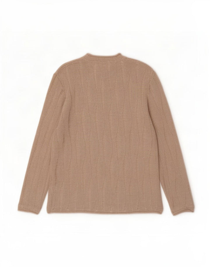 Maglione a collo alto da uomo Zara in poliestere chiazzato beige medio