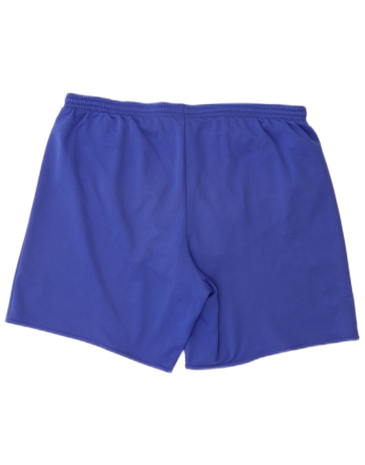 Pantaloncini sportivi Adidas Climalite da uomo grandi in poliestere blu