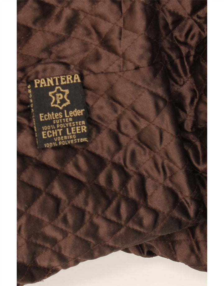 PANTERA Giacca in pelle da uomo UK 44 2XL Pelle marrone