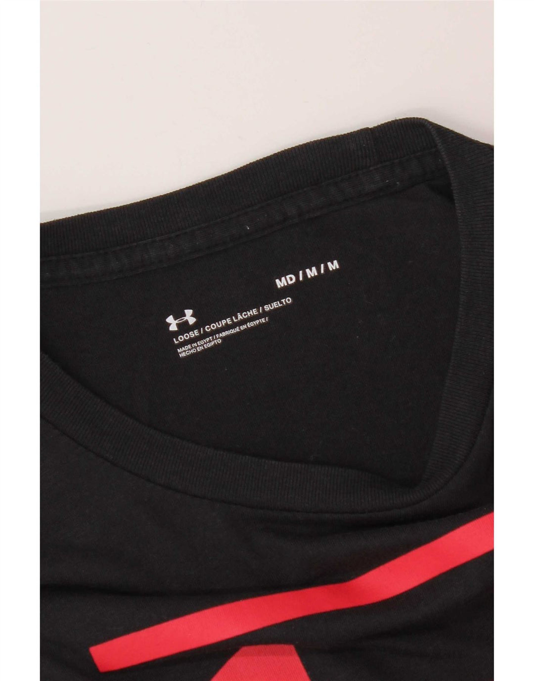 Maglietta grafica da uomo Under Armour Top nera media