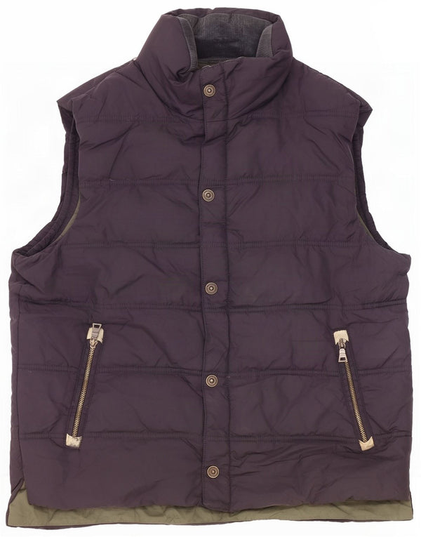 Gilet imbottito Marks & Spencer da uomo blu Harbour UK 38 nylon blu scuro medio