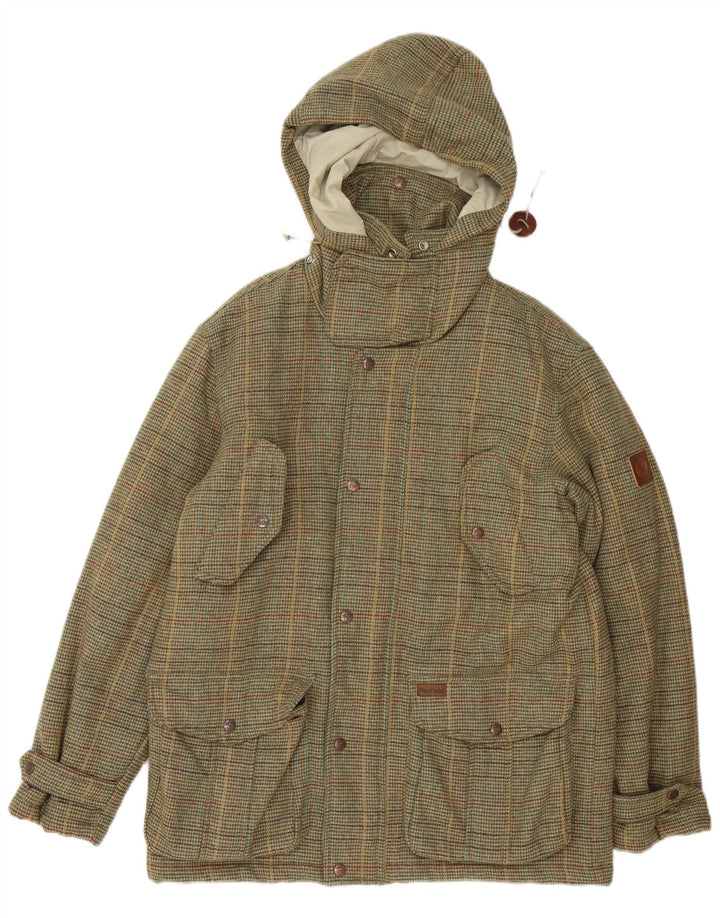 Giacca imbottita con cappuccio da uomo Penfield UK 38 media pied de poule kaki