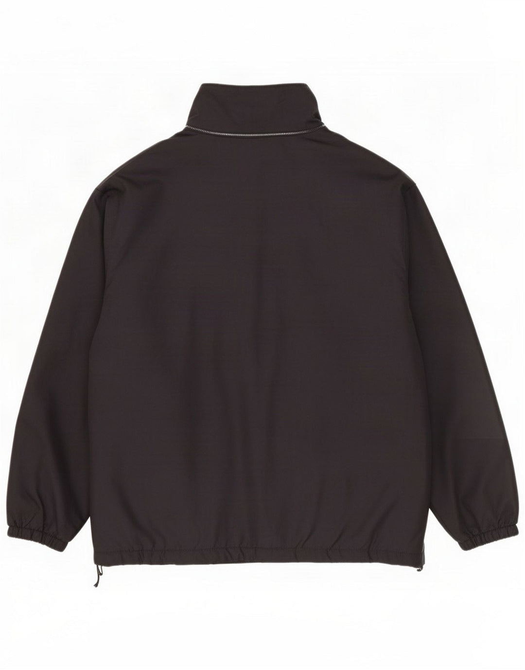 Giacca Kappa da uomo in pile reversibile vestibilità ampia UK 36 Small Nero Poliestere