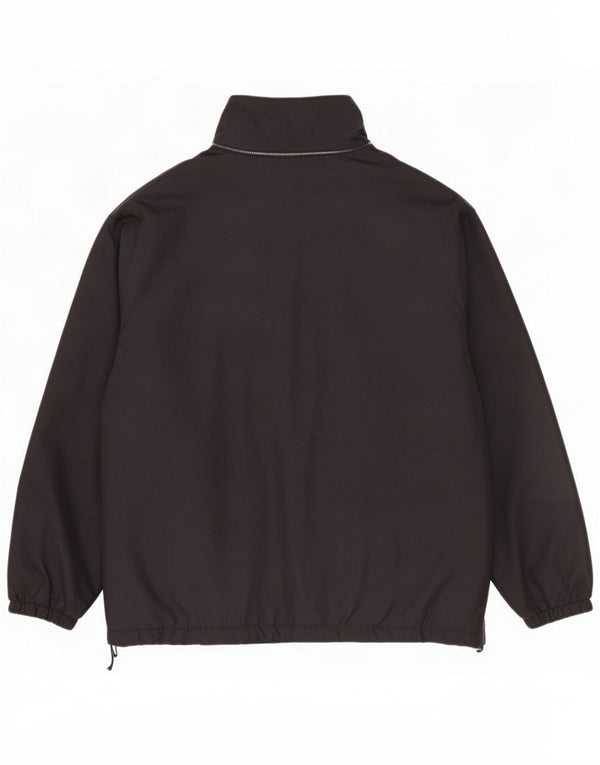 Giacca Kappa da uomo in pile reversibile vestibilità ampia UK 36 Small Nero Poliestere