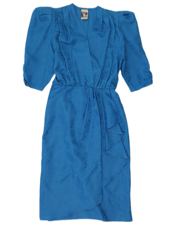 YESSICA Abito avvolgente da donna EU 38 Poliestere floreale blu medio