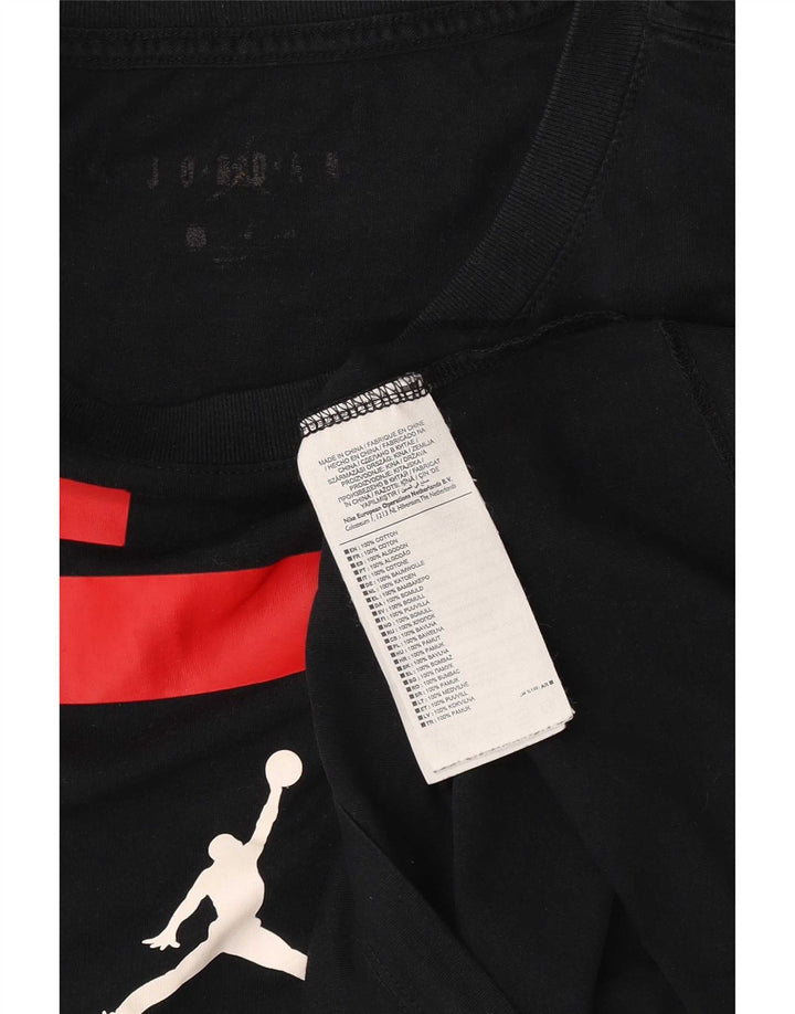 T-shirt grafica da uomo Jordan Top XL in cotone nero