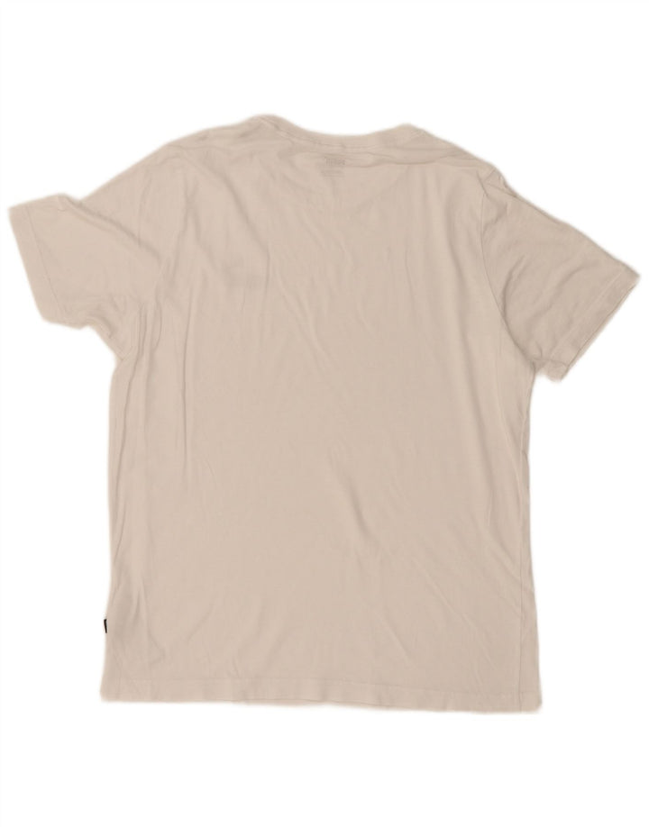 T-shirt da uomo Puma Top in cotone bianco medio