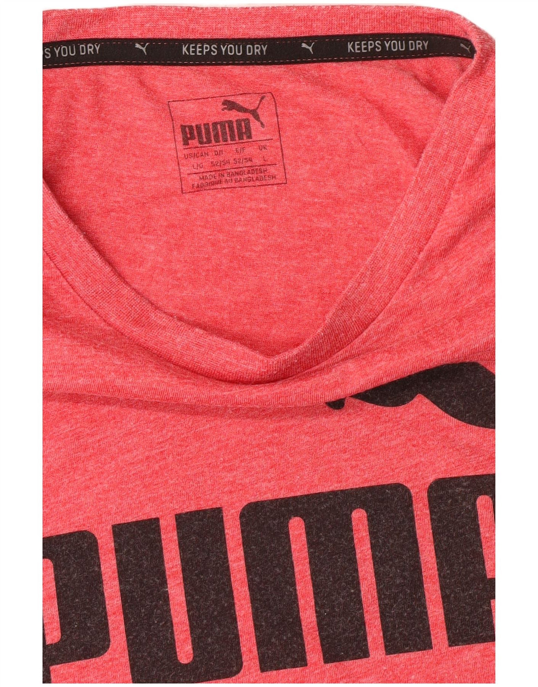 T-shirt grafica da uomo Puma Large rosa