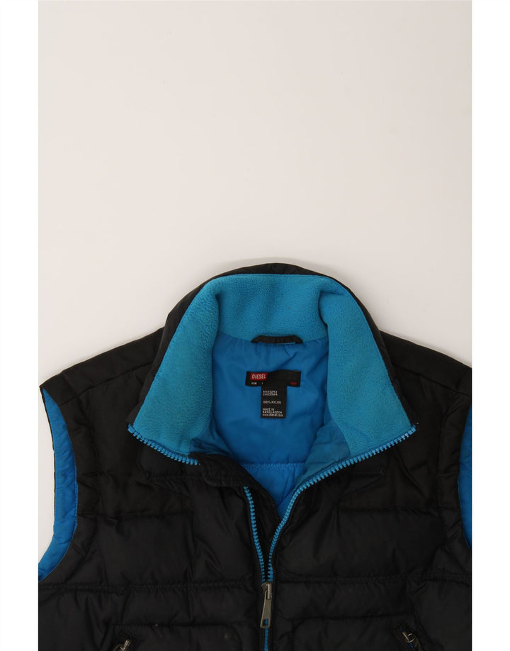 DIESEL Womens Padded Gilet UK 16 Large Black Nylon Vintage Diesel and Second-Hand Diesel from Messina Hembry 