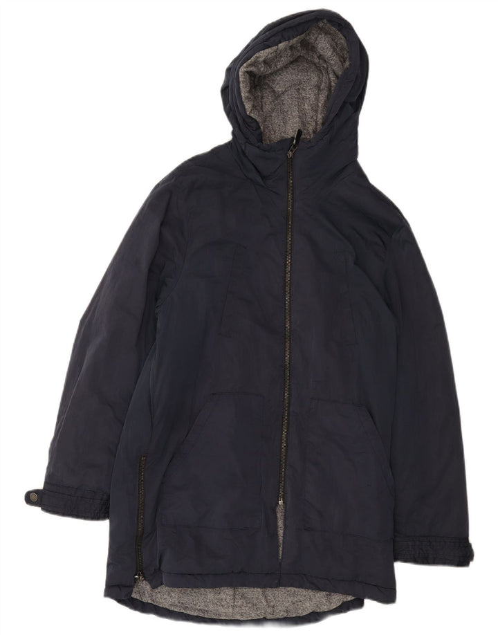 Giacca Parka con cappuccio ZARA da bambino 11-12 anni in nylon blu navy