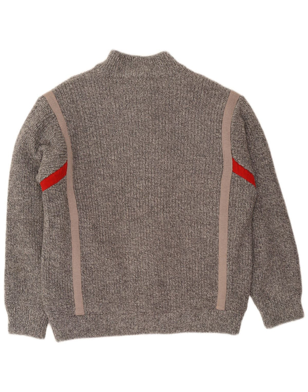 Gabriella Frattini Maglione Cardigan Uomo IT 52 Large Grigio Chiazzato