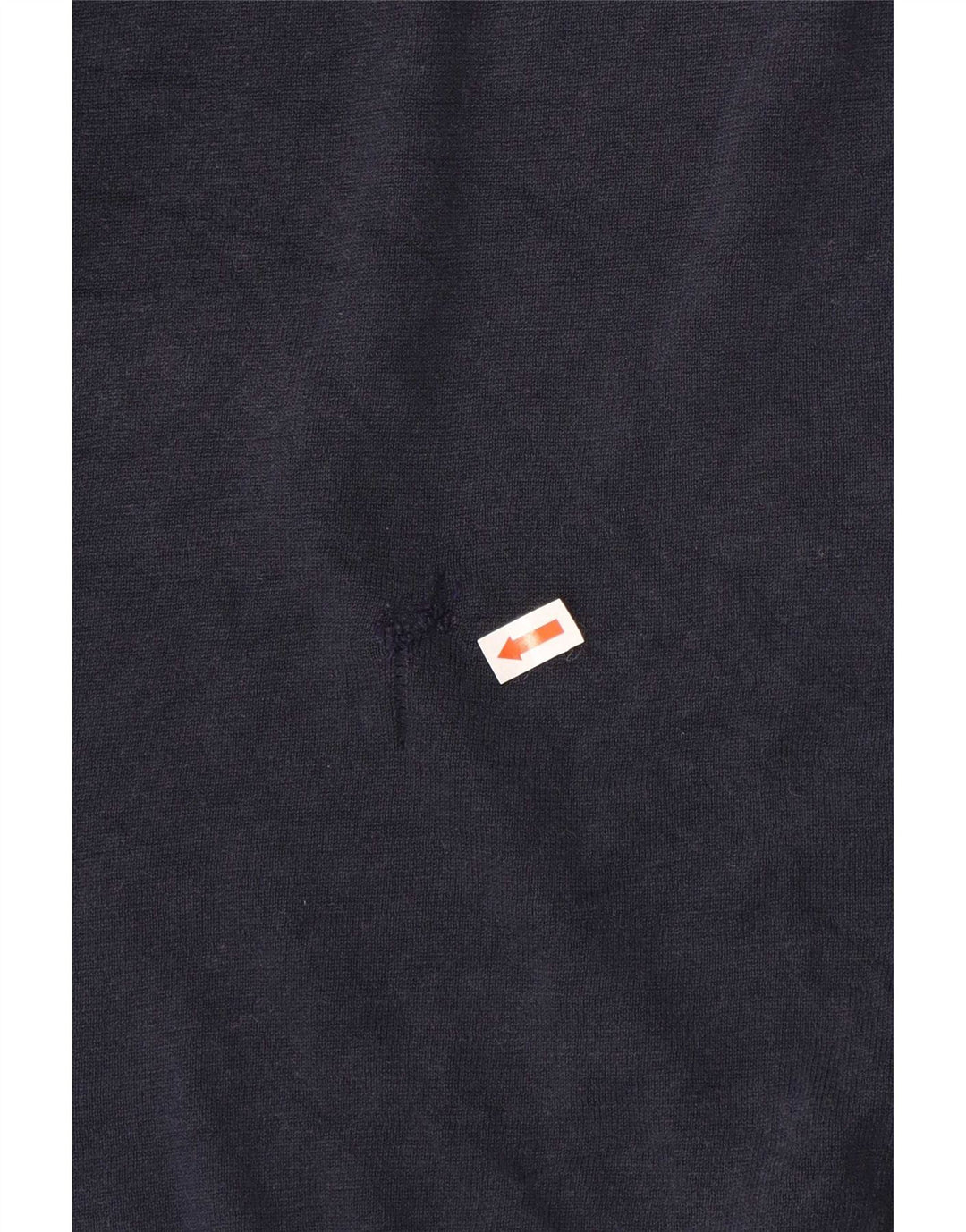 Massimo Dutti Maglione da uomo con collo a polo grande in cotone blu navy