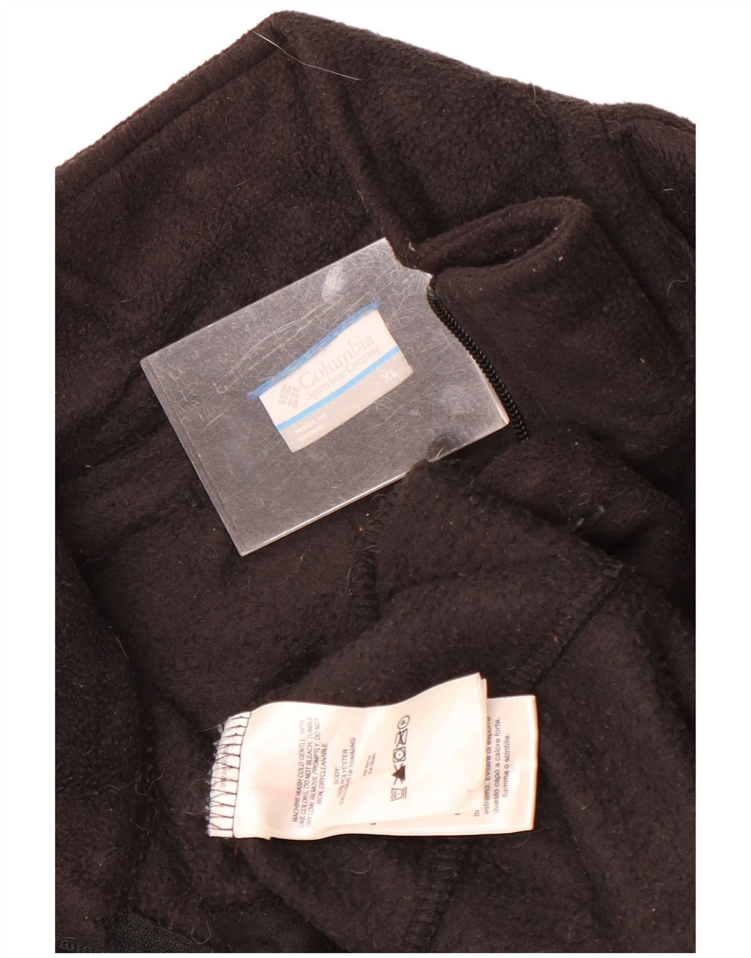 Giacca in pile da uomo Columbia UK 42 XL poliestere nero