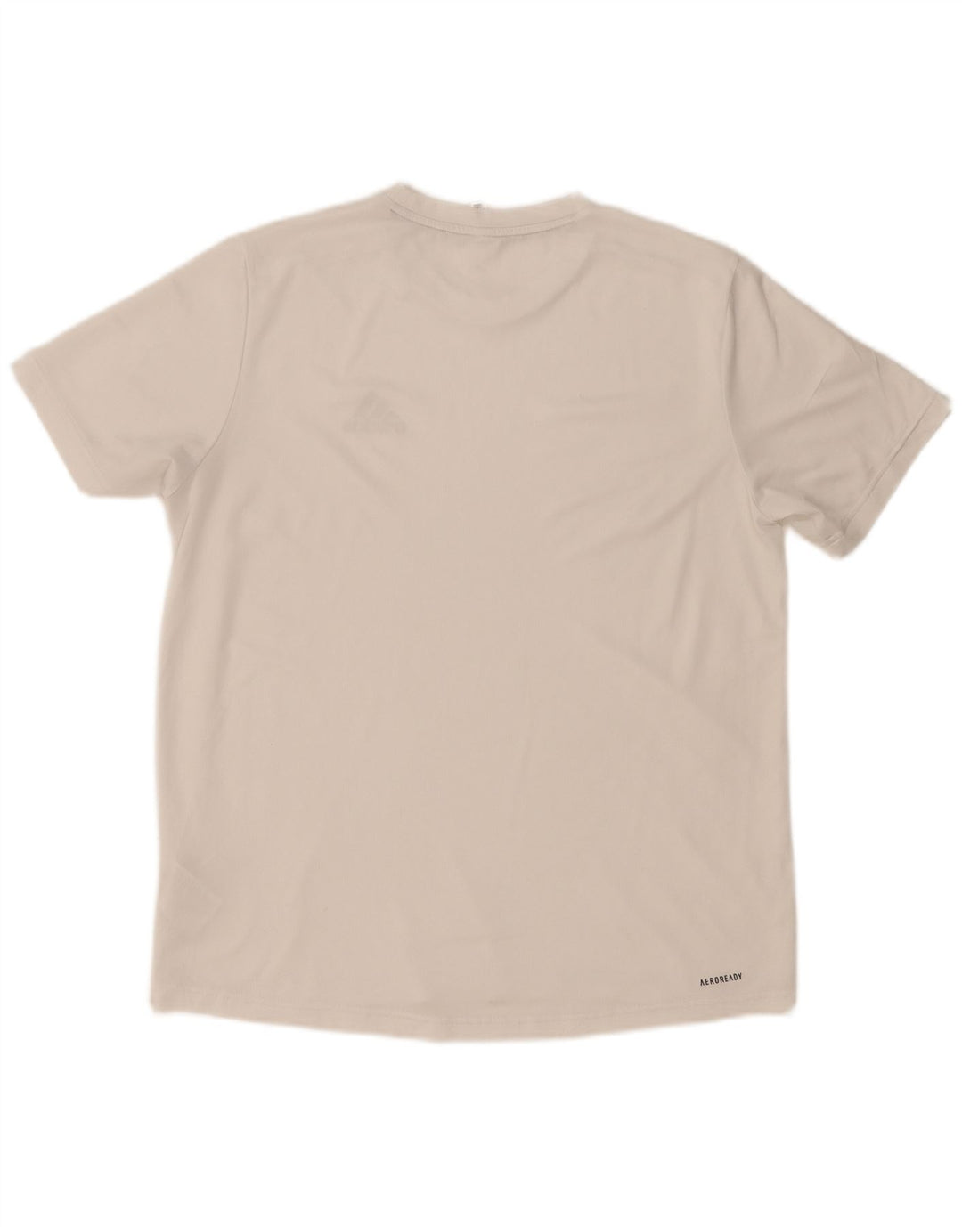 T-shirt Adidas Aeroready da uomo Top in poliestere bianco medio