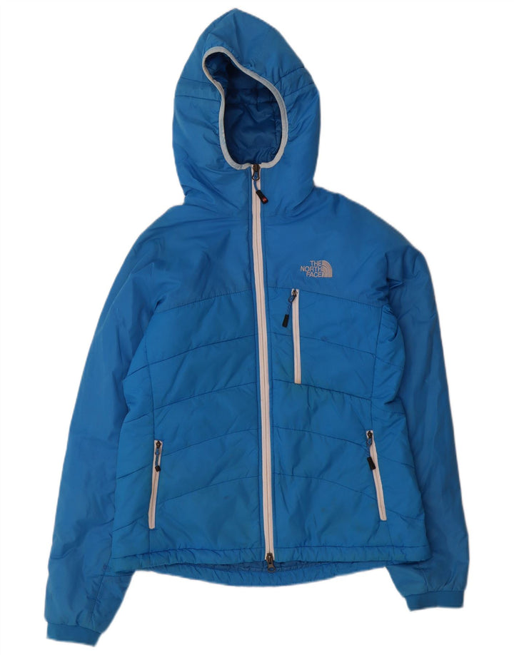Giacca imbottita con cappuccio da donna The North Face UK 12 nylon blu medio
