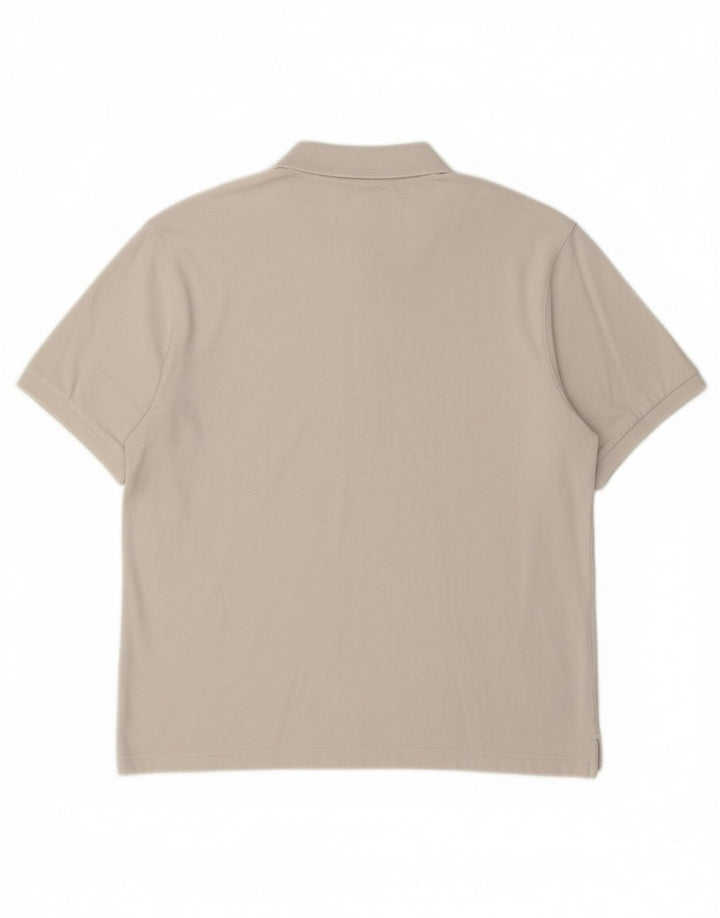 CHAMPION Mens Polo Shirt Large White