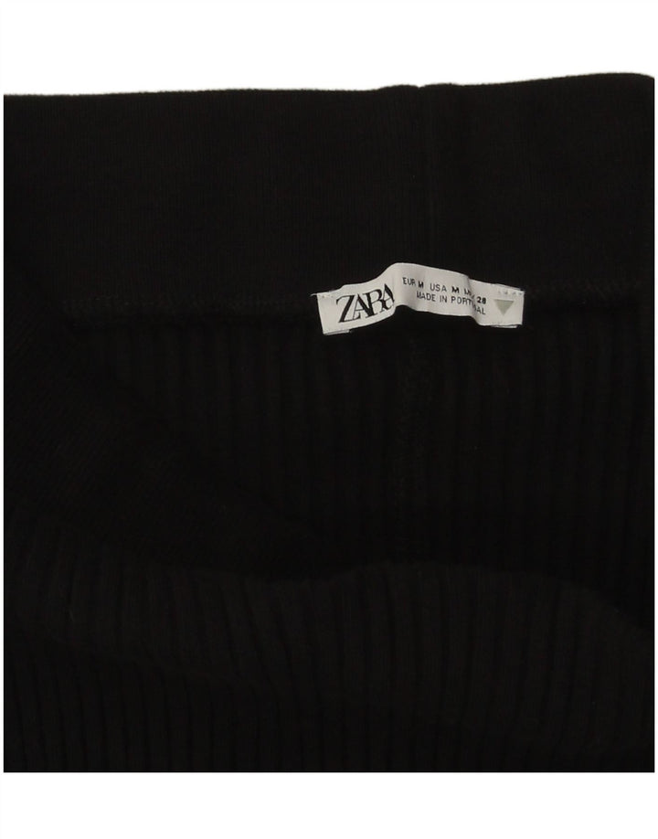 Gonna longuette in maglia Zara da donna media W28 nera