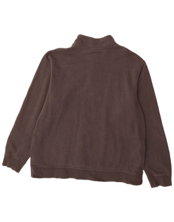 Felpa Nike Uomo con zip e collo maglione XL in cotone grigio