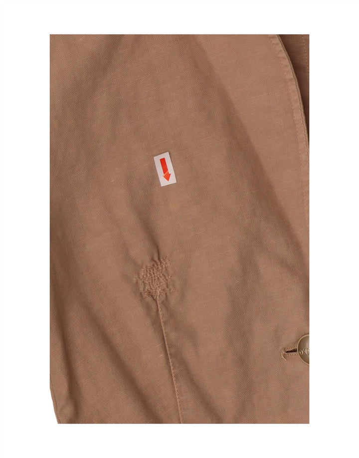 Giacca blazer da donna a 2 bottoni PINKO UK 8 piccola in cotone beige