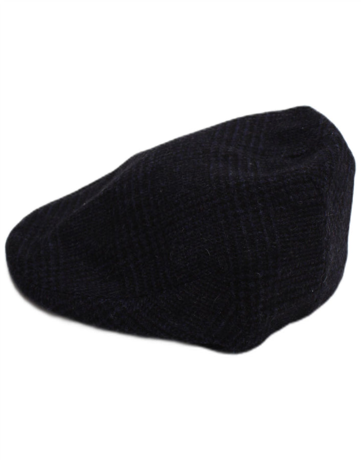 Coppola da uomo Roderick Charles XL Blu navy a quadri in lana classica