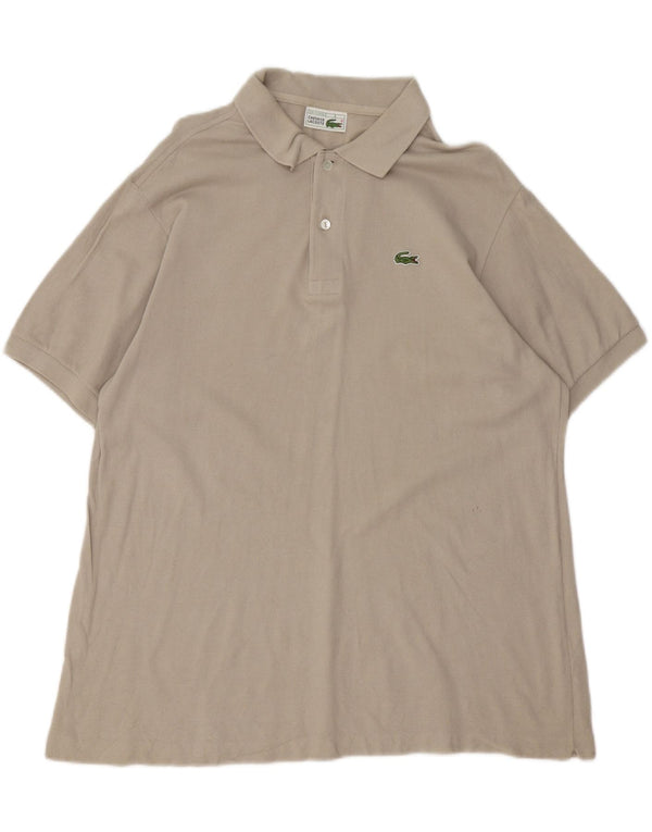 Polo da uomo Lacoste taglia 6 XL in cotone beige